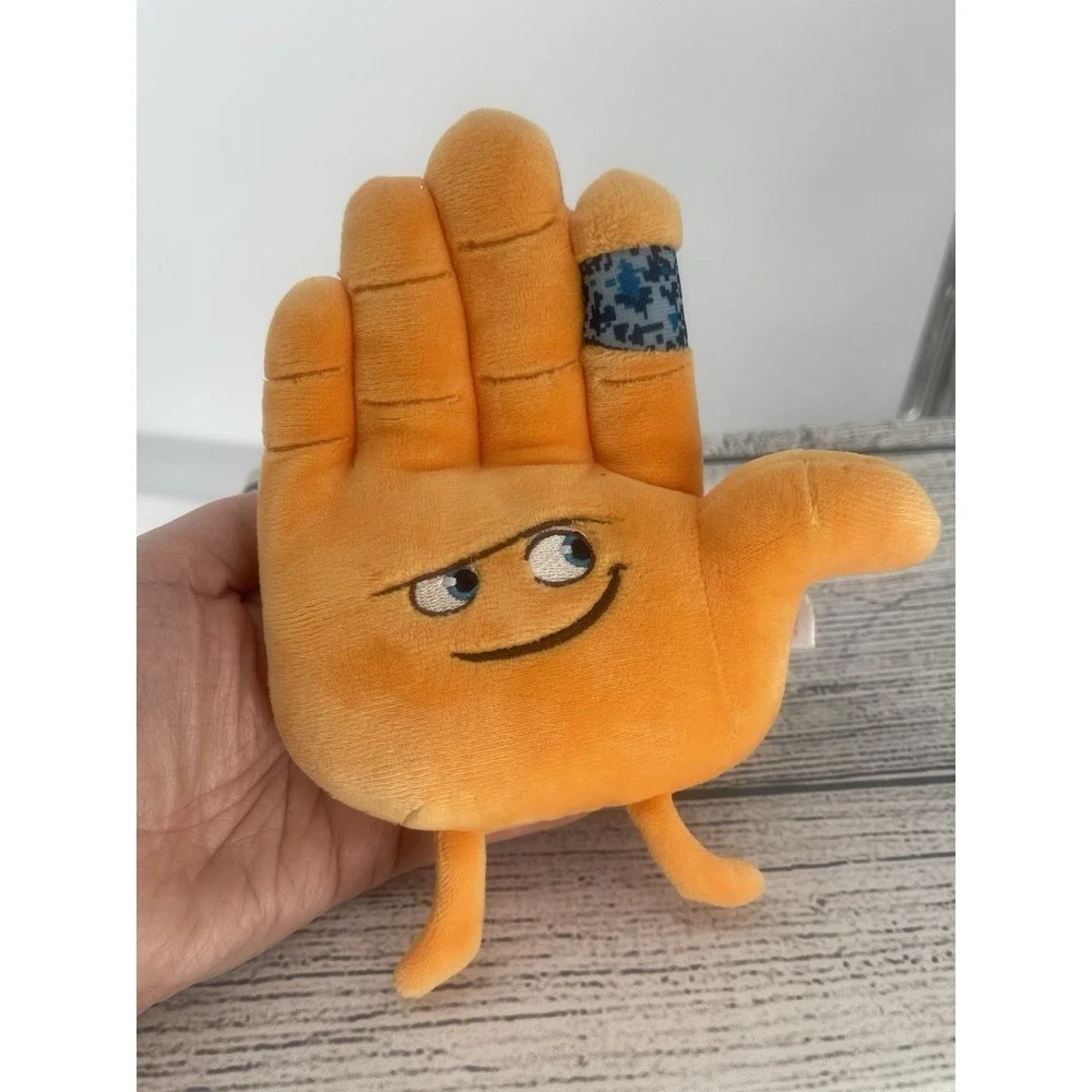 Ty Beanie Babies Emoji Movie Hi-5 Hand Orange Plush Stuffed Animal‎ Toy 7